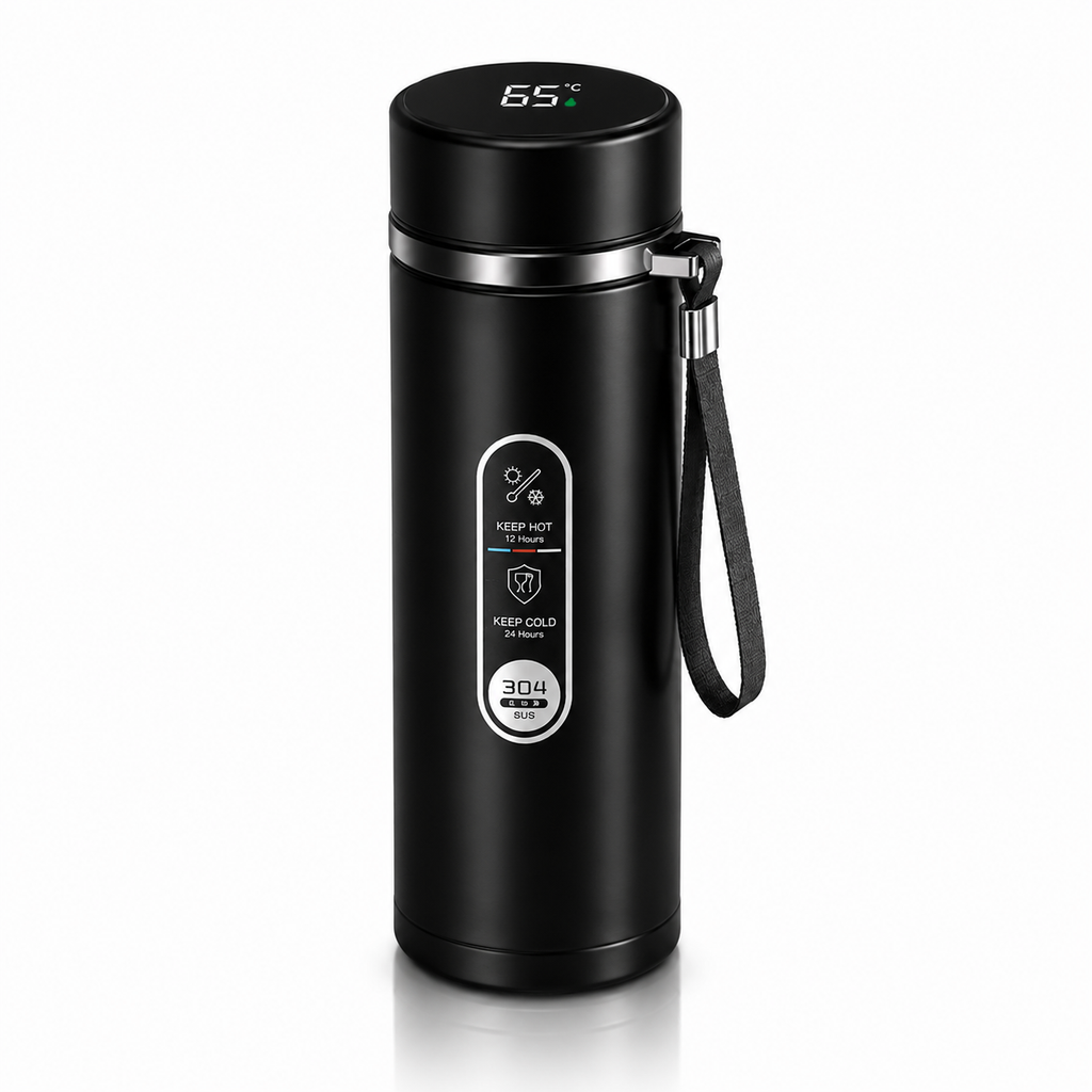 Bouteille Isotherme LED SoftAura 500ml-1L | Acier SUS304 Sous Vide