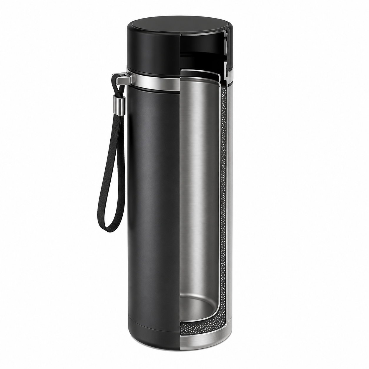 Bouteille Isotherme LED SoftAura 500ml-1L | Acier SUS304 Sous Vide